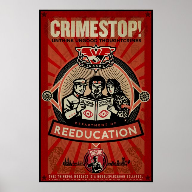 INGSOC 1984 Thoughtcrime Print (Front)