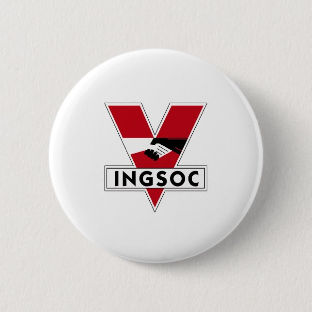 INGSOC Logo 6 Cm Round Badge (Front)