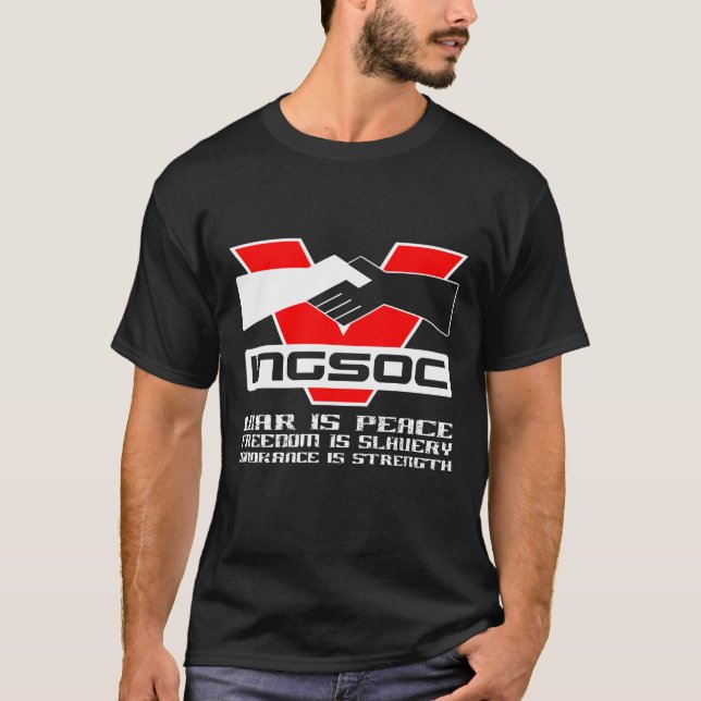 INGSOC War is peace men's tshirt (Front)