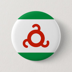 Ingushetia Flag 6 Cm Round Badge