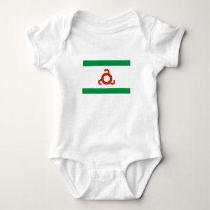 Ingushetia Flag Baby Bodysuit