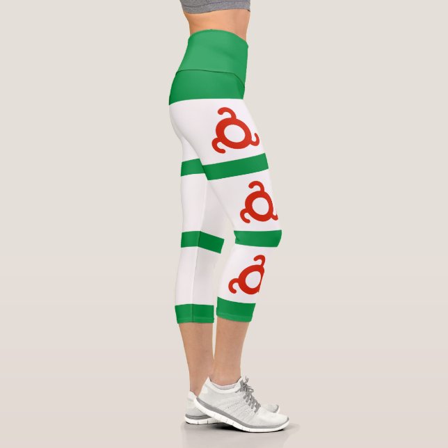 Ingushetia Flag Capri Leggings (Right)