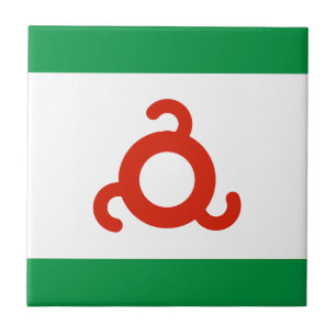 Ingushetia Flag Ceramic Tile