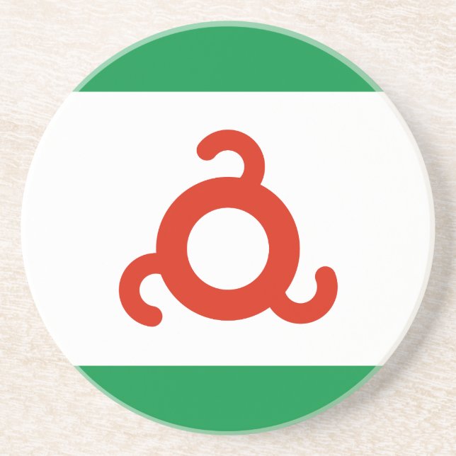 Ingushetia Flag Coaster (Front)