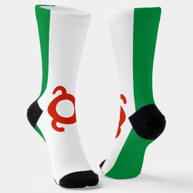 Ingushetia Flag Socks (Angled)