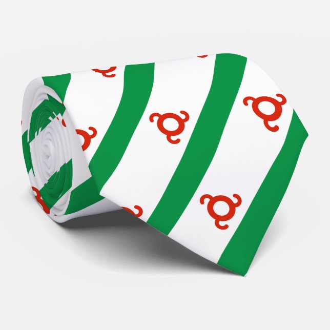 Ingushetia Flag Tie (Rolled)