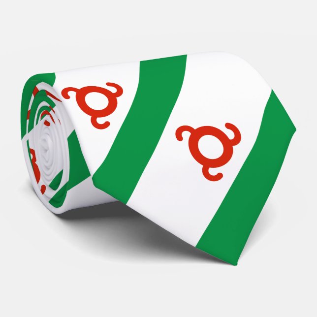 Ingushetia Flag Tie (Rolled)