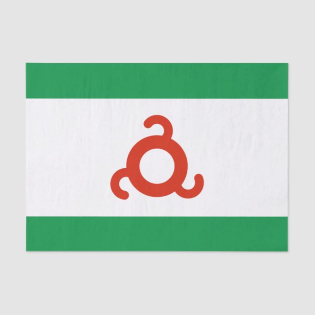 Ingushetia Flag Tissue Paper (Front)