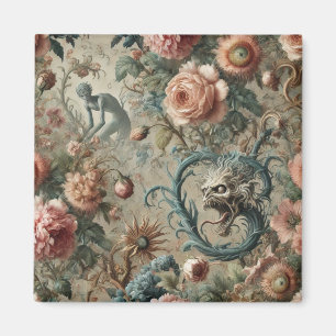 Inhabitable Doom – Gothic Victorian Floral Design Magnet