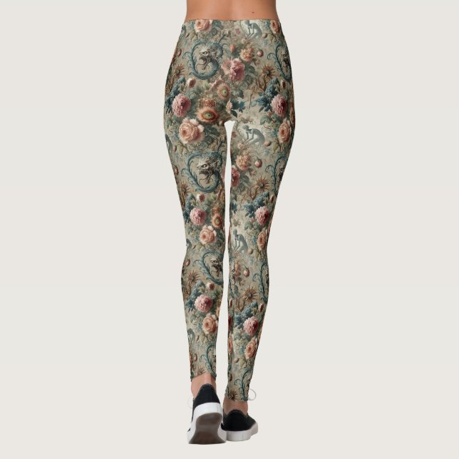Inhabitable Doom – Gothic Victorian  Leggings (Back)