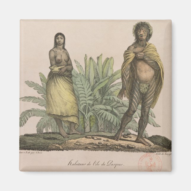 Inhabitants of Easter Island Magnet (Front)