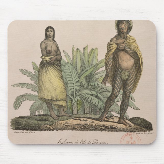 Inhabitants of Easter Island Mouse Pad (Front)