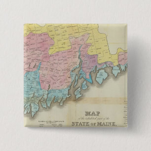 Inhabited Parts of Maine 15 Cm Square Badge
