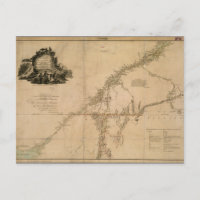 Inhabited Portion of Canada in 1777 Map
