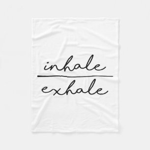 Inhale & Exhale Yoga Lover Women's Yoga Motiva Fleece Blanket