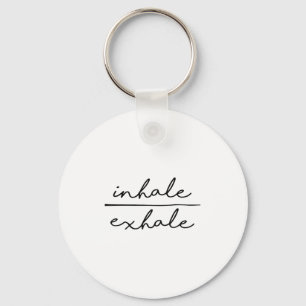 Inhale &amp; Exhale Yoga Lover Women's Yoga Motiva Key Ring