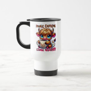 Inhale Caffeine Exhale Negativity  Travel Mug