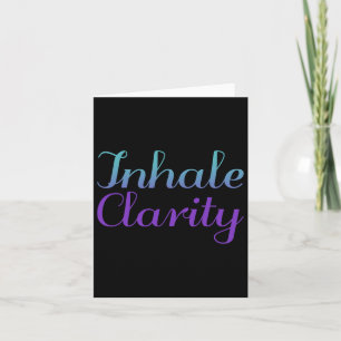 Inhale Clarity Purple Suicide Prevention Awareness Card
