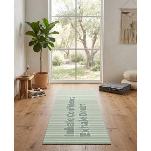 "Inhale Confidence, Exhale Doubt" Motivational Yoga Mat