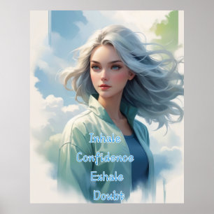 Inhale Confidence, Exhale Doubt Wall Art