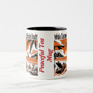 Inhale Courage Exhale Doubt – Inspirational Coffee Two-Tone Coffee Mug