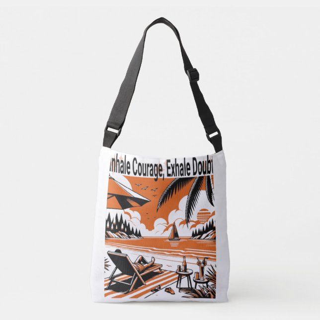 Inhale Courage Exhale Doubt Tote Bag  (Front)