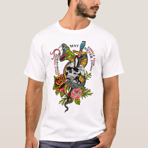 inhale_courage_exhale_fear_ tattoo tear se T-Shirt