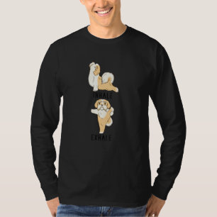 Inhale Exhale Havanese Dog Yoga T-Shirt