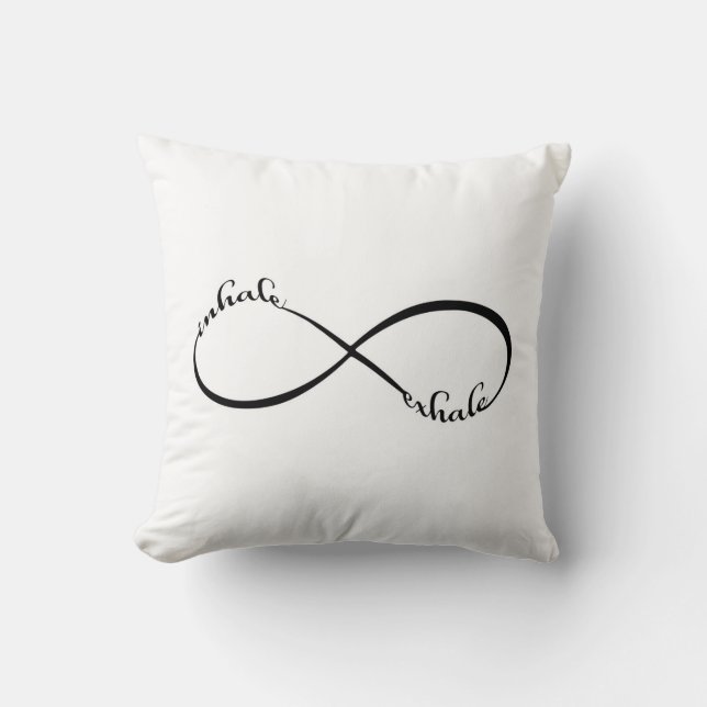 Inhale Exhale, Infinity, Cushion (Front)