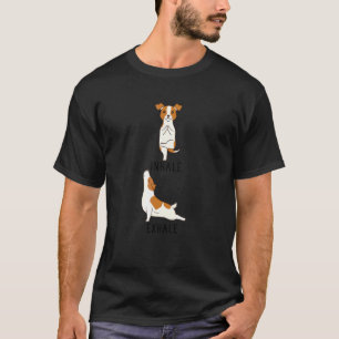 Inhale Exhale Jack Russell Terrier Dog Yoga T-Shirt