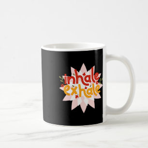 Inhale Exhale Meditation Energy Mandala Art Yoga W Coffee Mug