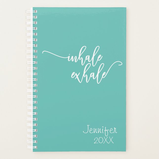 Inhale Exhale Personalised Planner (Front)