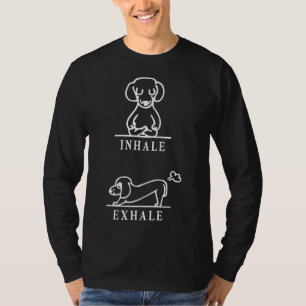 Inhale Exhale Pomeranian Funny 113 T-Shirt