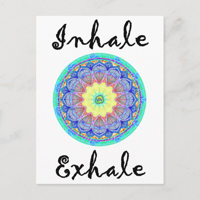 inhale exhale postcard (Front)