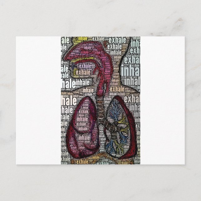 Inhale exhale postcard (Front)