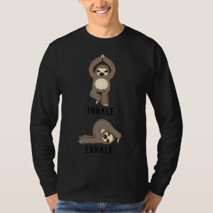 Inhale Exhale Sloth Yoga T-Shirt
