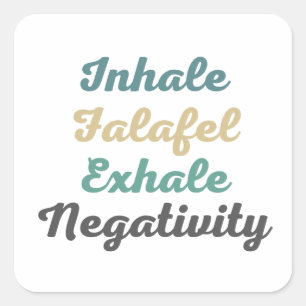 Inhale Falafel Exhale Negativity Stickers