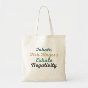 Inhale Fish Fingers Exhale Negativity Shopping Bag