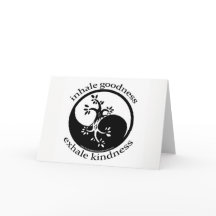 Inhale Goodness Blank Cards