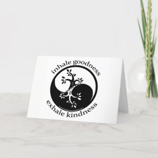 Inhale Goodness Blank Cards