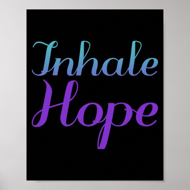 Inhale Hope Prevention Design Poster (Front)