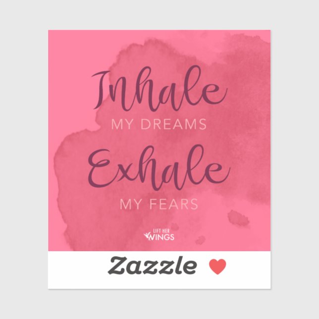 “Inhale My Dreams” — Vinyl Sticker (Sheet)
