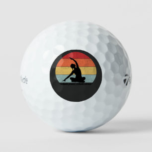 Inhale Peace Exhale Stress Yoga Quote Golf Balls