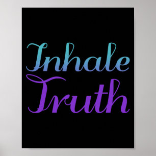 Inhale Truth Prevention Awareness Design Poster
