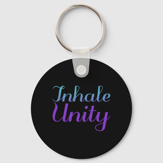 Inhale Unity Prevention Awareness Design Key Ring (Front)