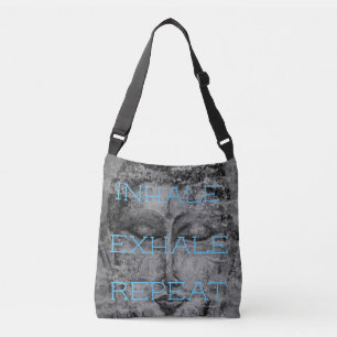 Inhale Zen Buddha Art Cross Body Bag