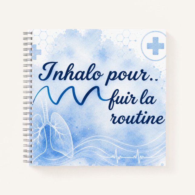 Inhalo to escape the routine notebook (Front)