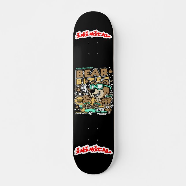 Inimical Bear Bites  Skateboard (Front)