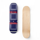 Inimical Blue Paisley  Skateboard