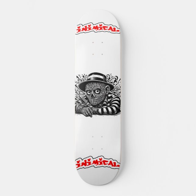 Inimical Burglary  Skateboard (Front)
